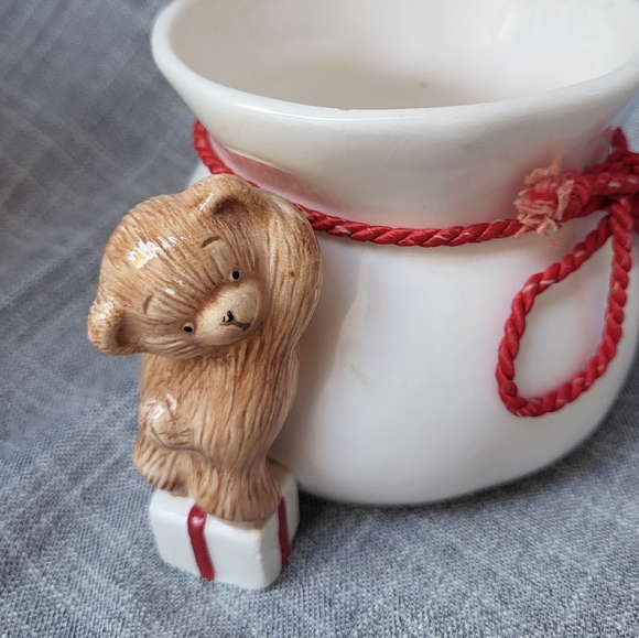 🎄Vintage, Teddy Bear, Candy Dish, Christmas - Picture 6 of 14